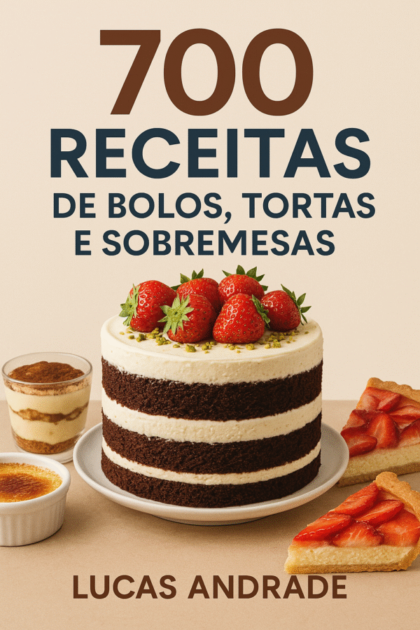 700 Receitas de Bolos, Tortas e Sobremesas